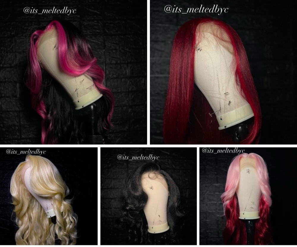 Synthetic Wig +Install =175