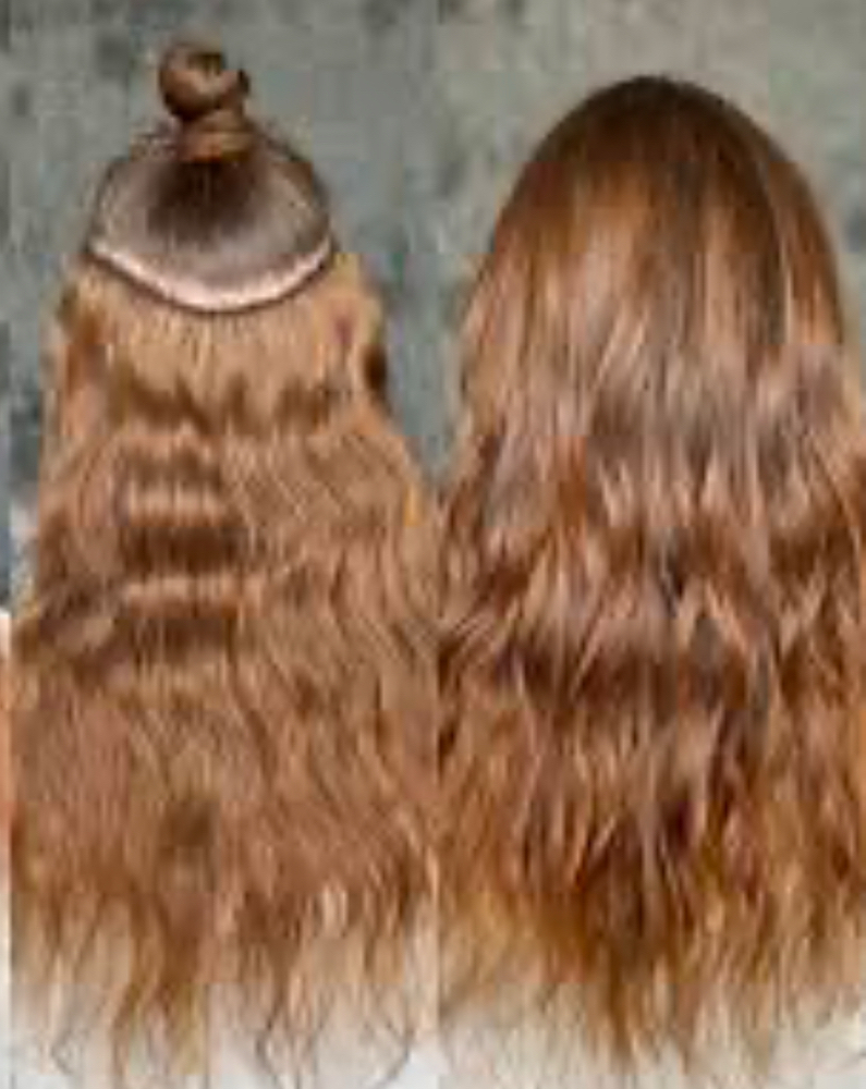 Hand-Tied Hair Ext 1 Row/Re-install