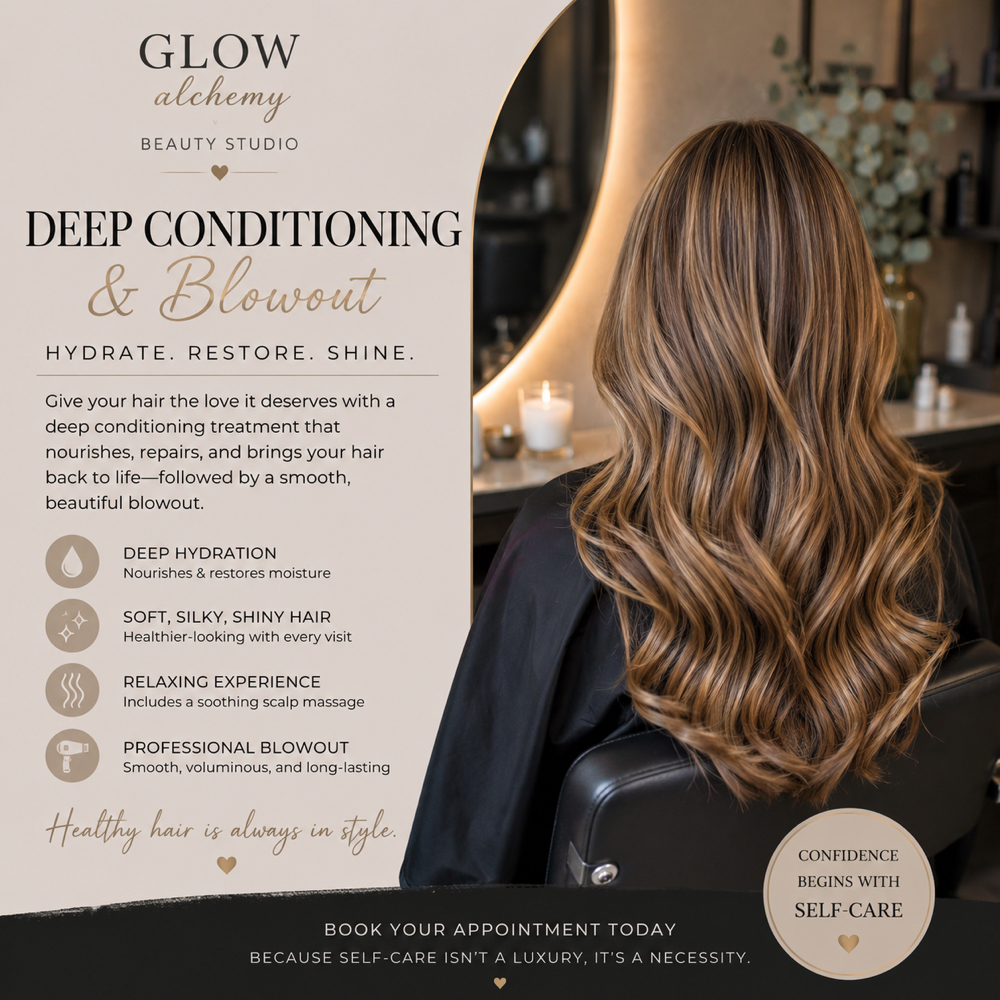 Its A 10 Shampoo & BLow Out Treatme at Glow Alchemy Beauty Studio in Fleming Island, FL