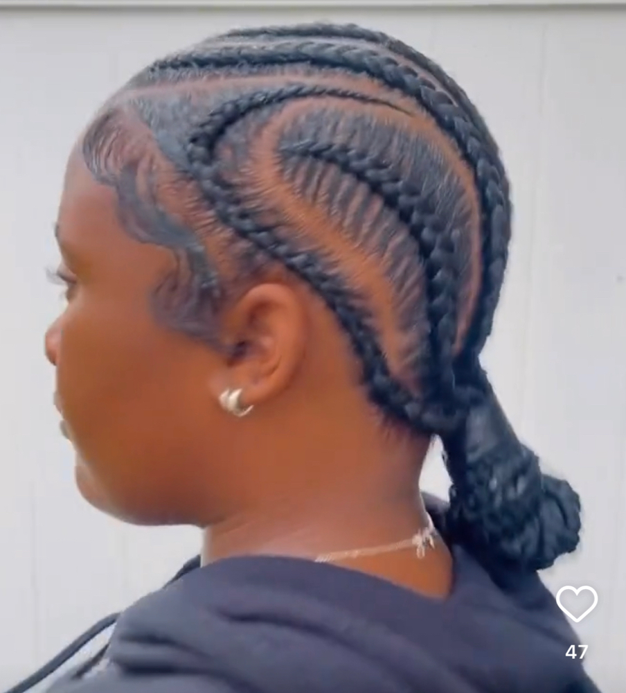 Act BAD Stitch Braids W/bun