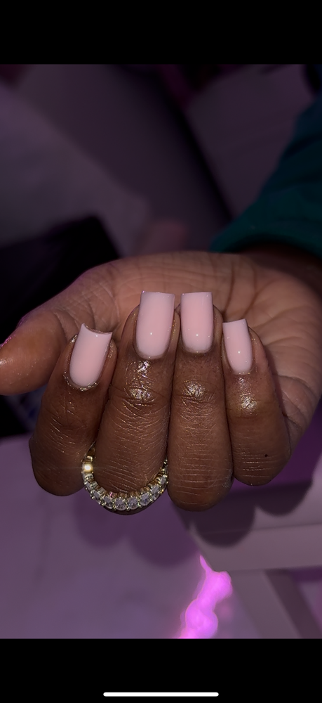Polygel Overlay on Natural Nails at HelenMelonBeauty in Lanham, MD