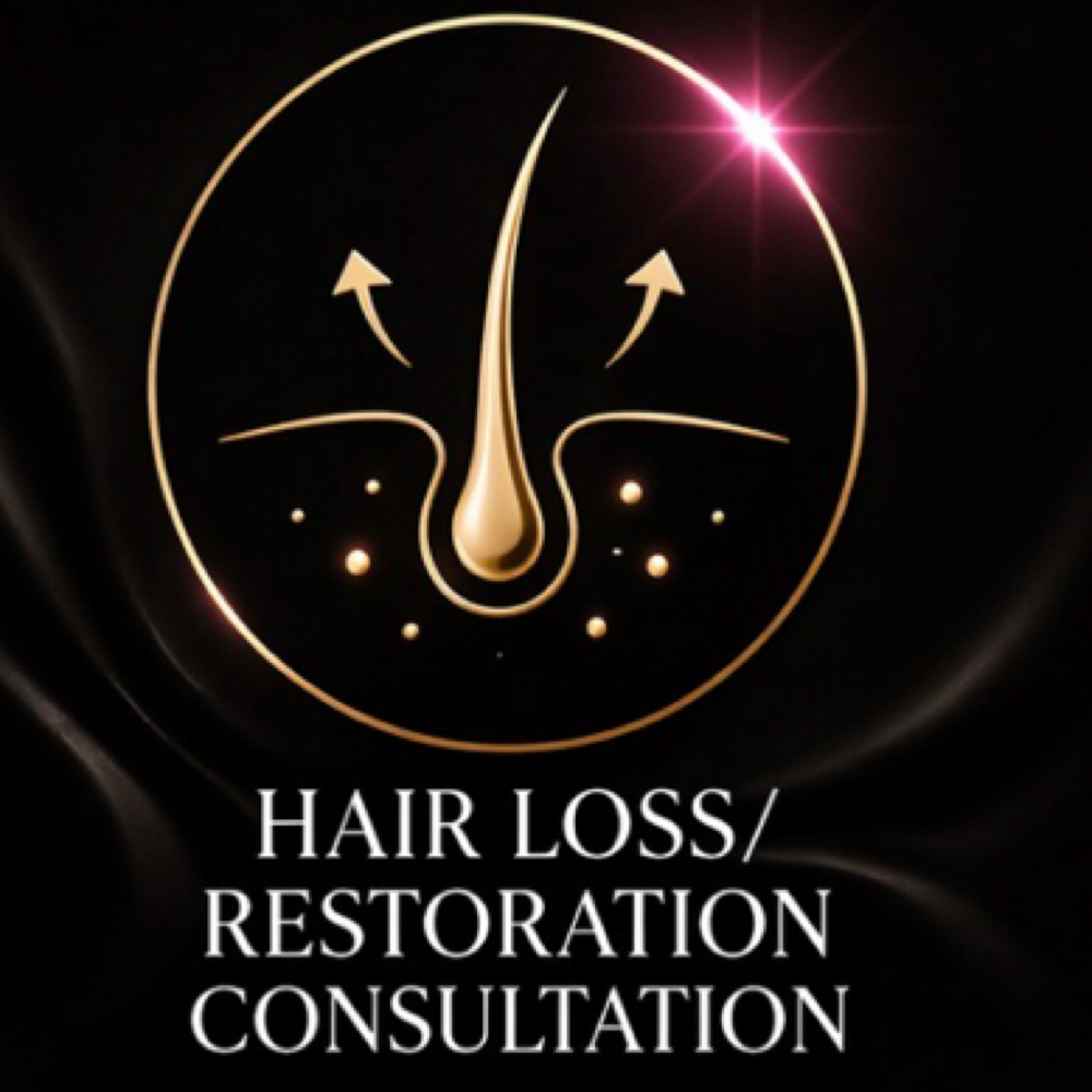 Hair Loss/ Hair Restoration Consultation in Person at Boss Savage Beauty in Muskegon Hts, MI