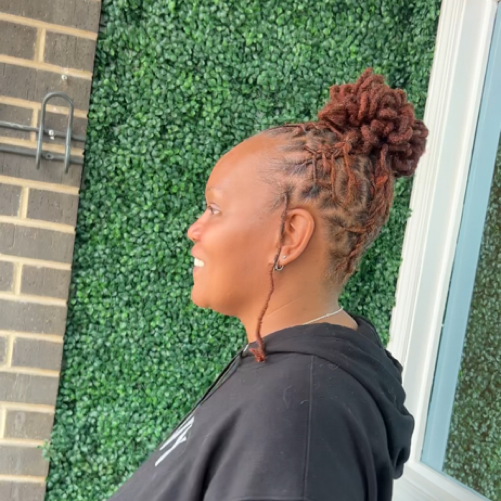 Color Touch Up for Locs at Polished Hair & Nail Studio in IL, IL