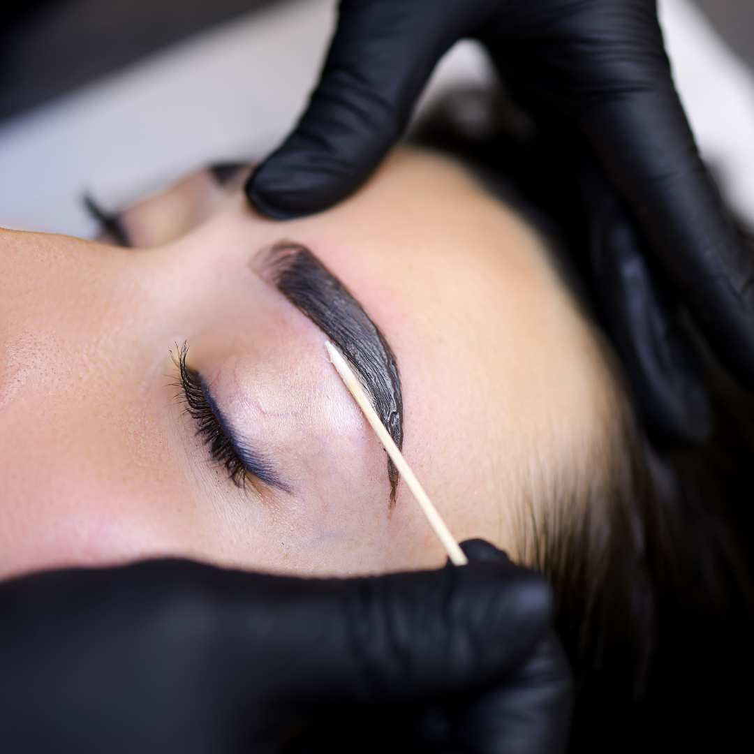 Brow tinting