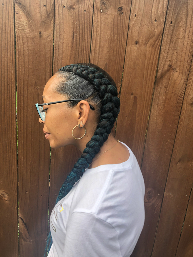2 Feed In Braids