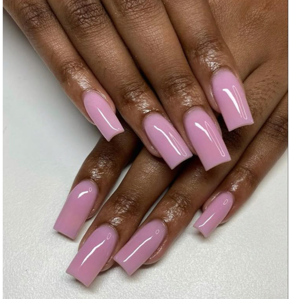 Medium one color Set at Pink Velvet Nail Studio in Arlington, TX