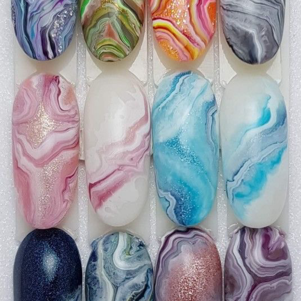 Marble Nail Art at Maly_Nails419 in Findlay, OH