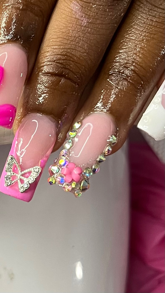 Partial Bling Nail