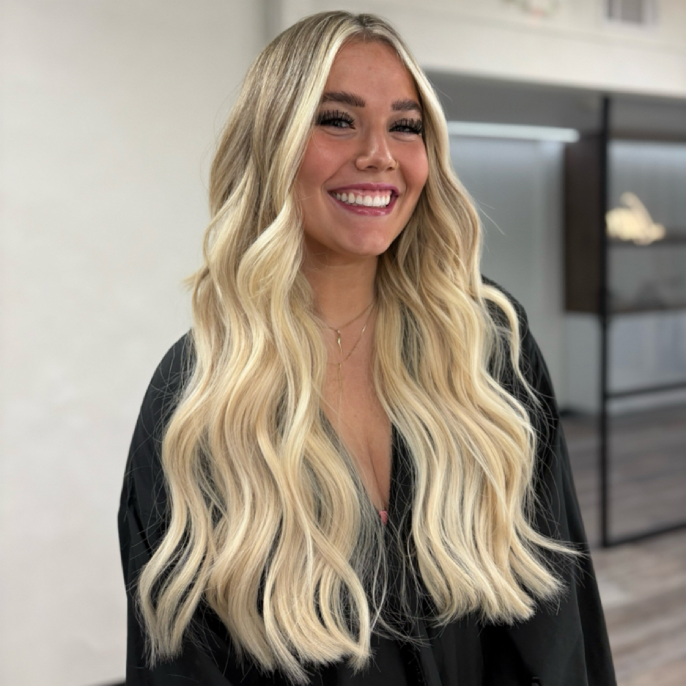 Blonding transformation at Luxe and Mane Co in Spring, TX