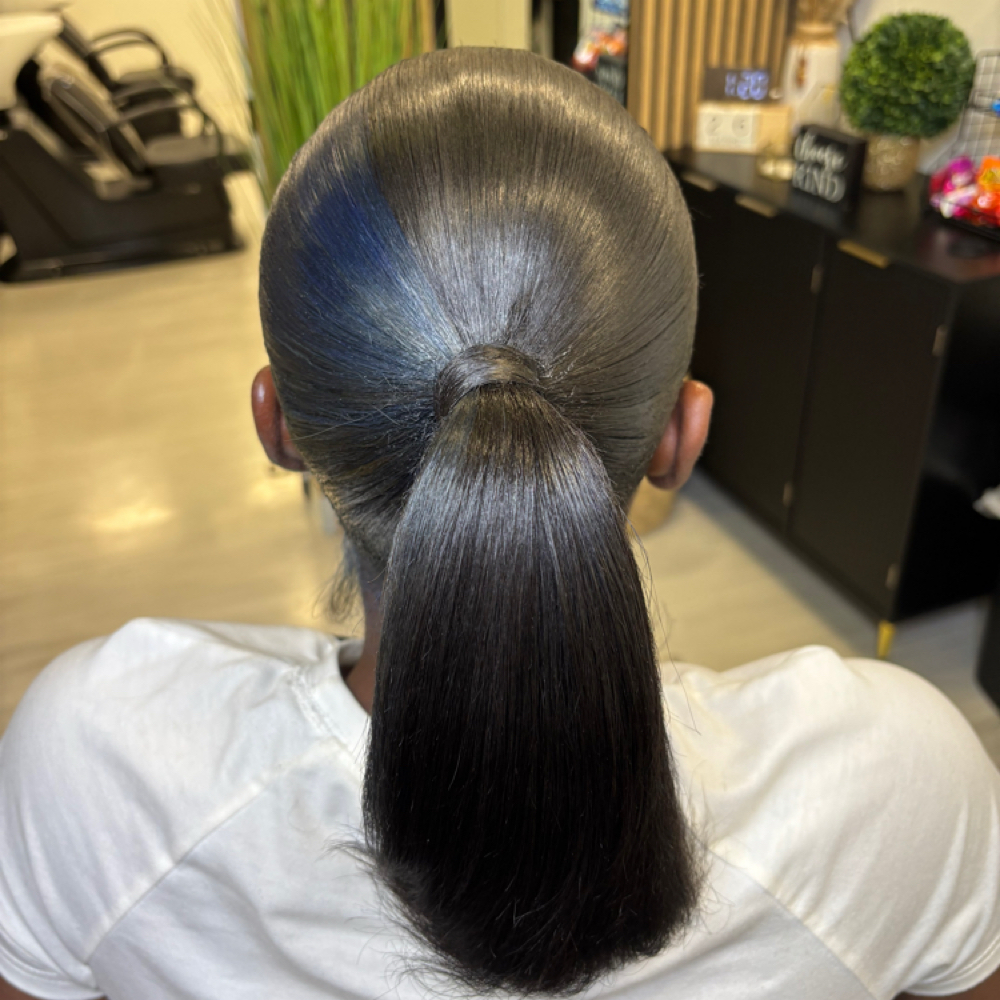 Sleek Braid / Sleek Ponytail at Hair By Shay Will in Fort Huachuca, AZ