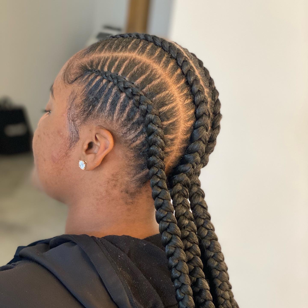 4 Braids (hair added)