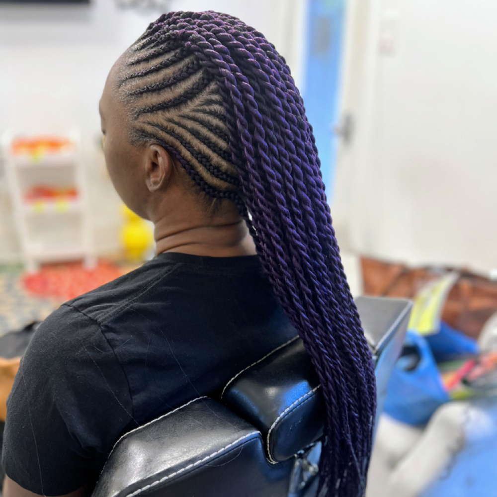 Mohawk Braid Style at Sleek Touch By Ty Hair Braiding in Atlanta, GA