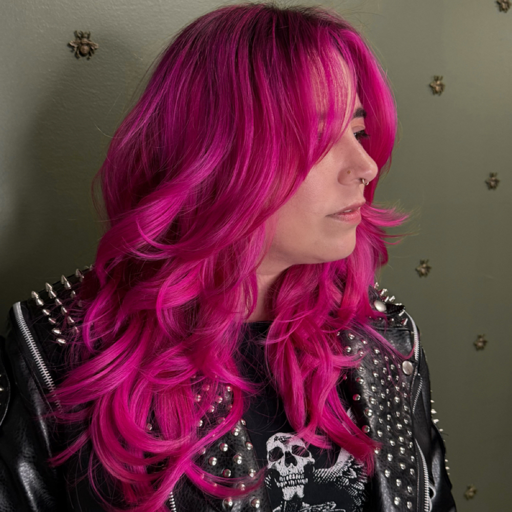 Foilayage at honeybee hair in Los Angeles, CA