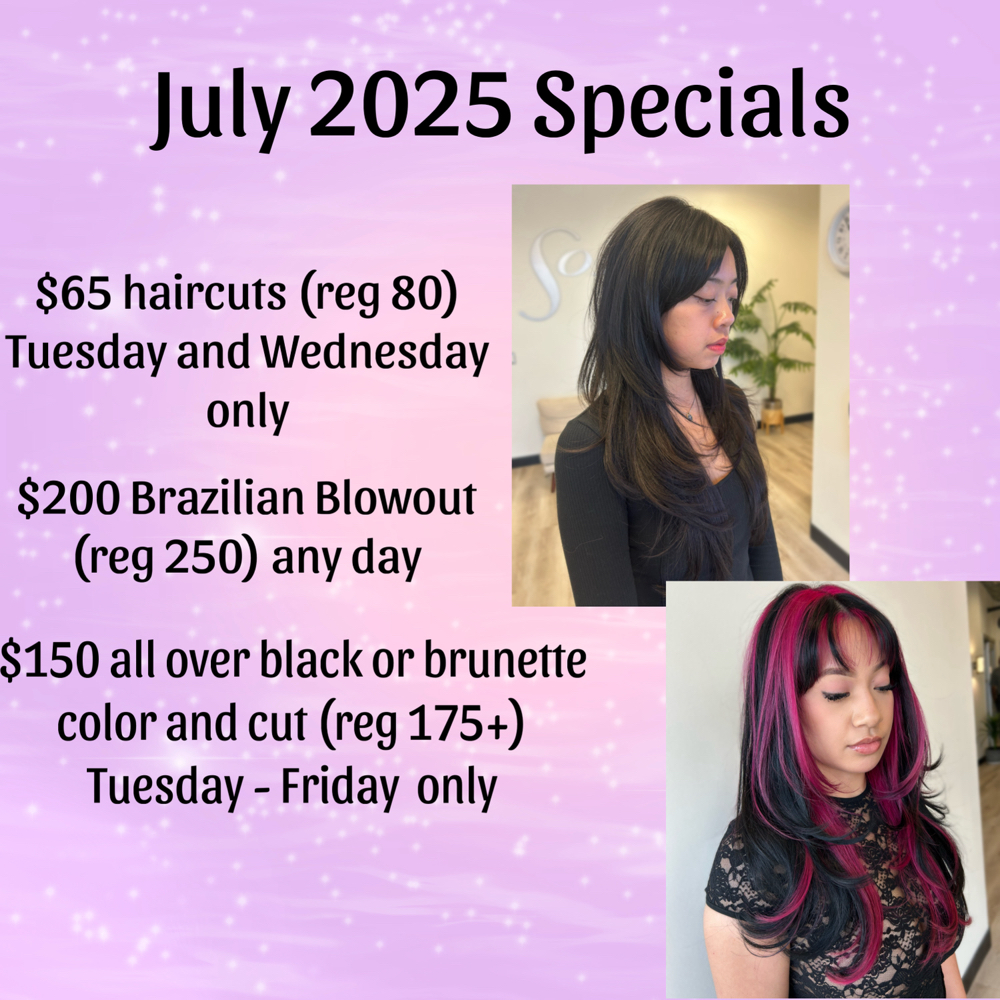 $200 Brazilian Blowout July Special