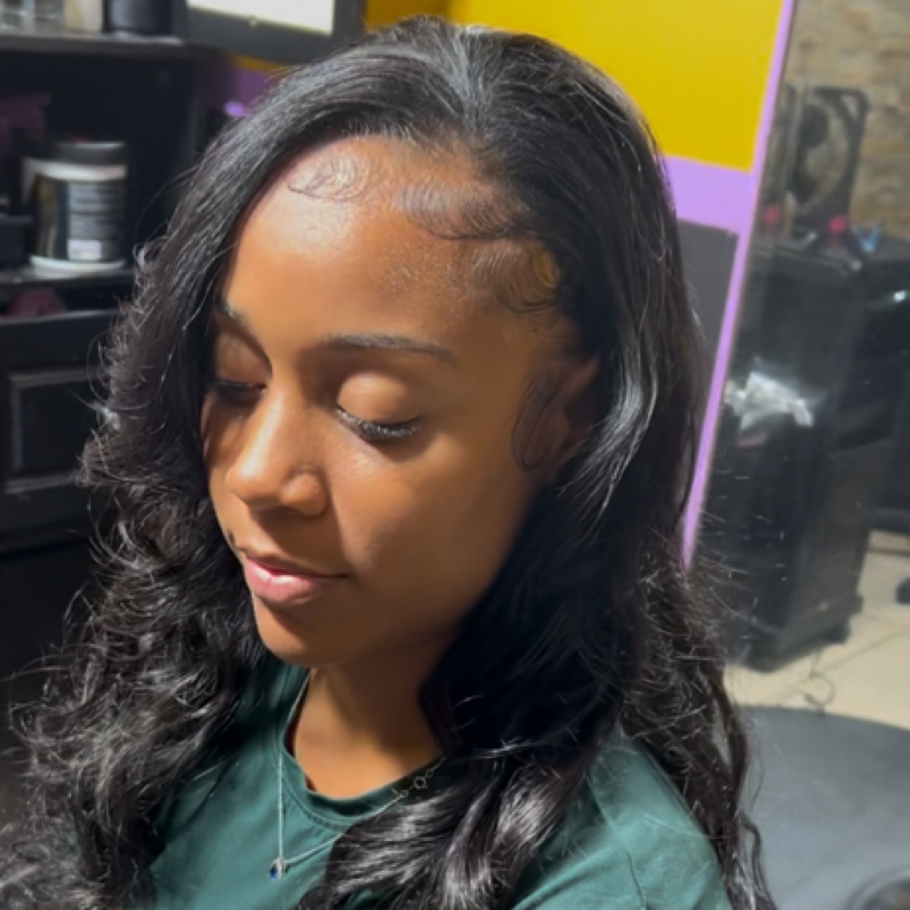 Full Natural Sew In at BeYoutiful Beauty Barr in Houston, TX