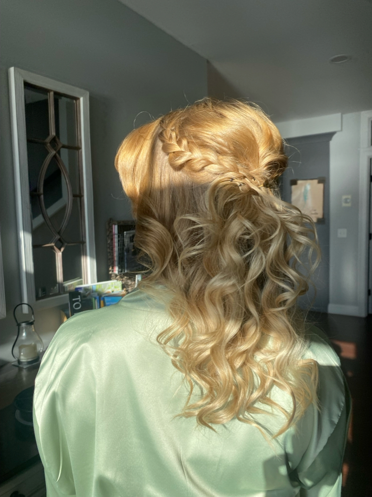 Dry Hair Styling With Boho Braid