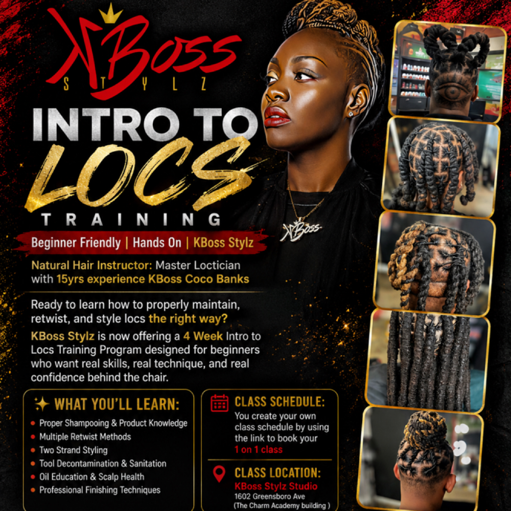 Intro To Locs Class 1 at KBoss Stylz Studio in Tuscaloosa, AL
