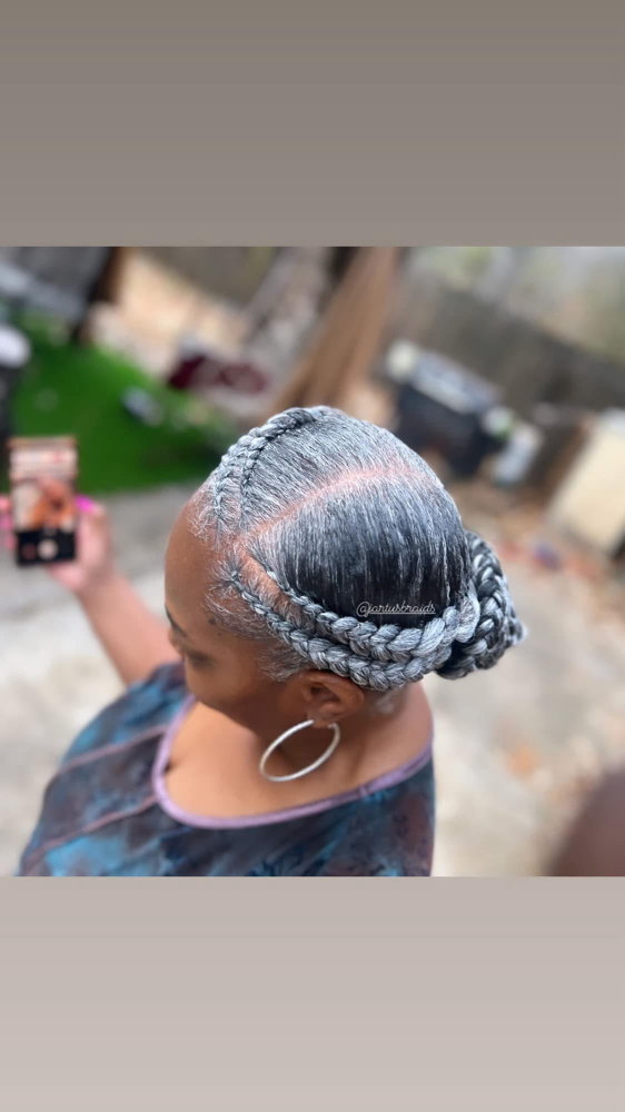 Two Brsids at Jartu's Braids beauty bar 🇱🇷 in Monroe, LA