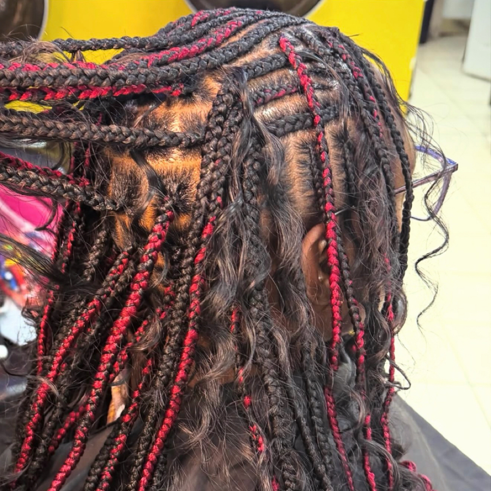 Fulani Boho Flip Over Braids at Marshadoesitbetter in Lake Worth, FL