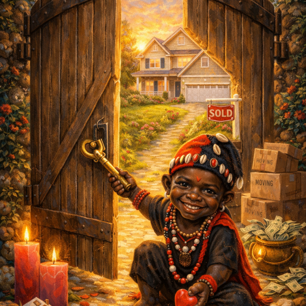 Elegua Open My Housing Roads at Munchkin Tarot & Oracle in Greensboro, NC