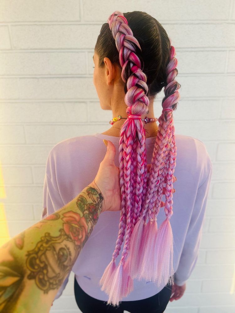 Two Braids Indivdual Braided Ends