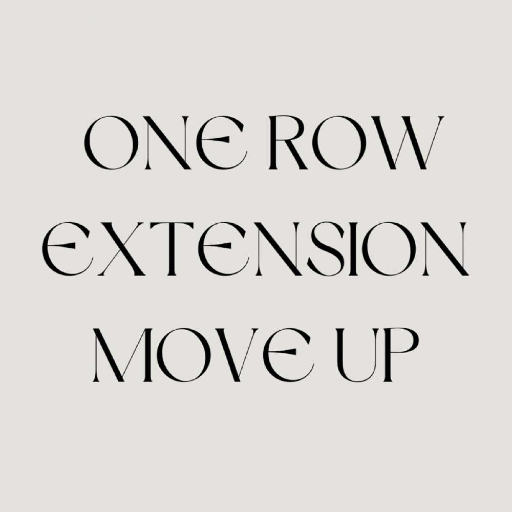 One Row Extension Move Up at Blended Beauty Studio in Bensalem, PA