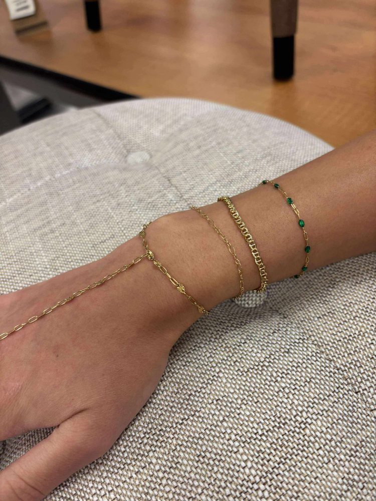Sterling Silver Hand Chain