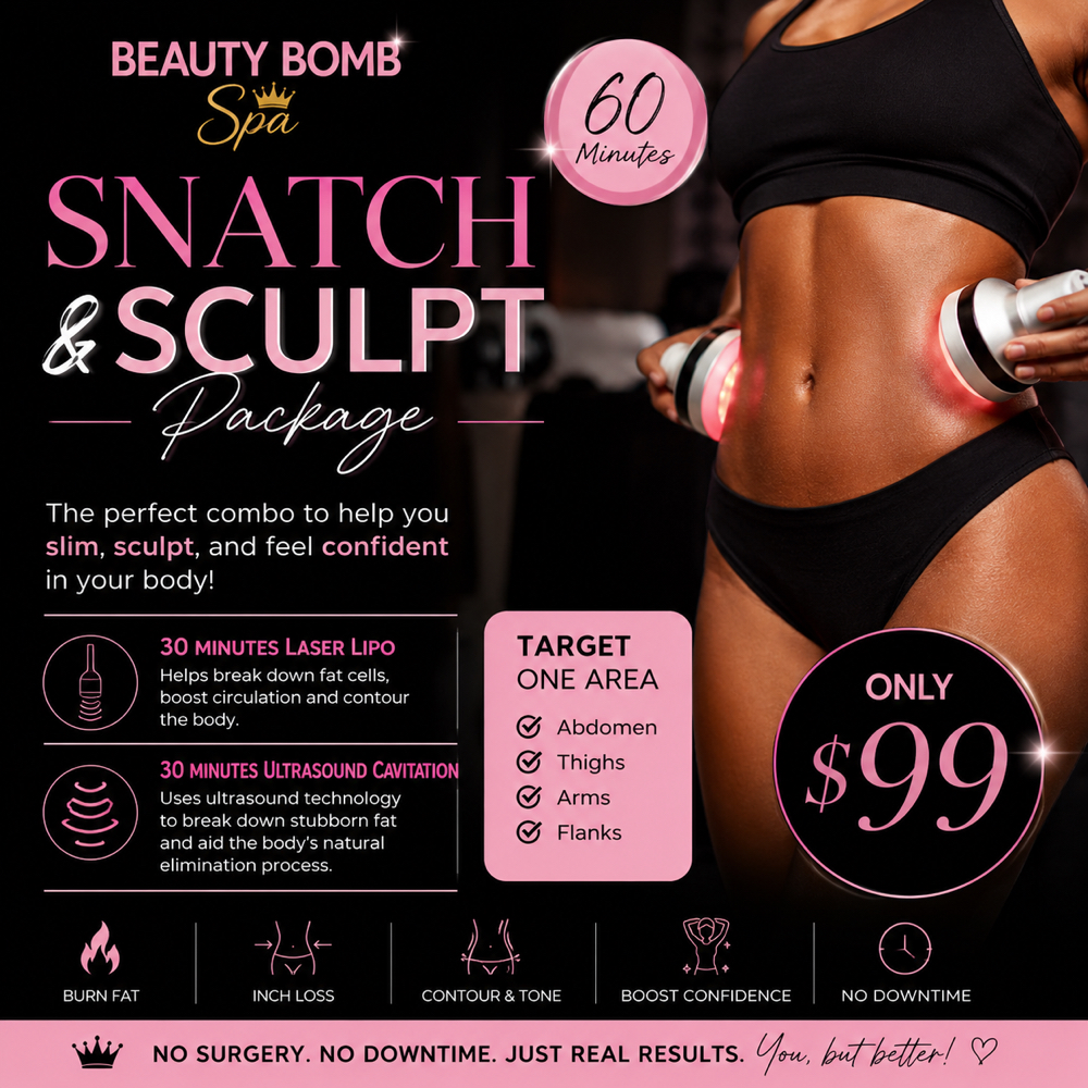 Snatch & Sculpt Package  60 Minutes at Beauty Bomb Spa in Lawton, OK