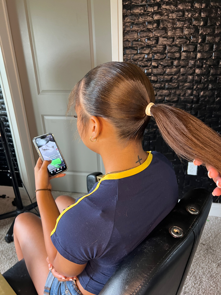 Slick Ponytail Wash Included. at The Beauty Nook in Tampa FL, FL
