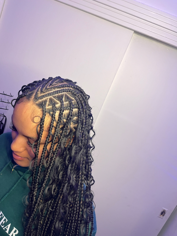 Flip Over fulani at BraidsByJinece in Wichita, KS