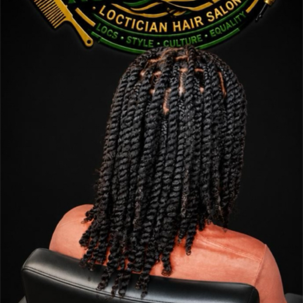Two Strand w/Extensions at Equality’s Nubian Stiylz in Hampton, VA