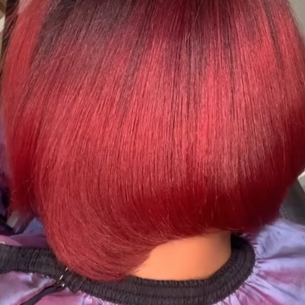 Single color process at The collective salon and barber spa inc in Locust Grove, GA