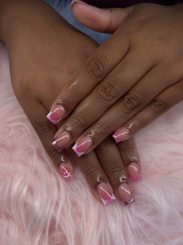 Short Acrylics at Elegancy Nails in Milwaukee, WI