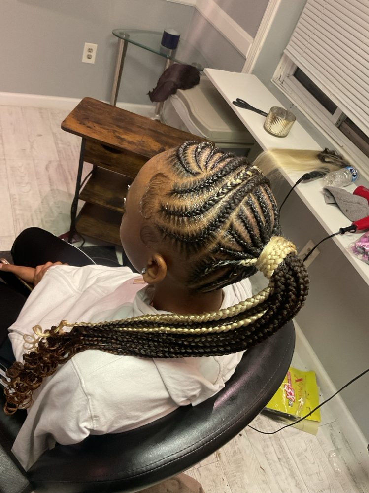 Braided Ponytail With A Bang at The Hairapist Experience in Mount morris, MI