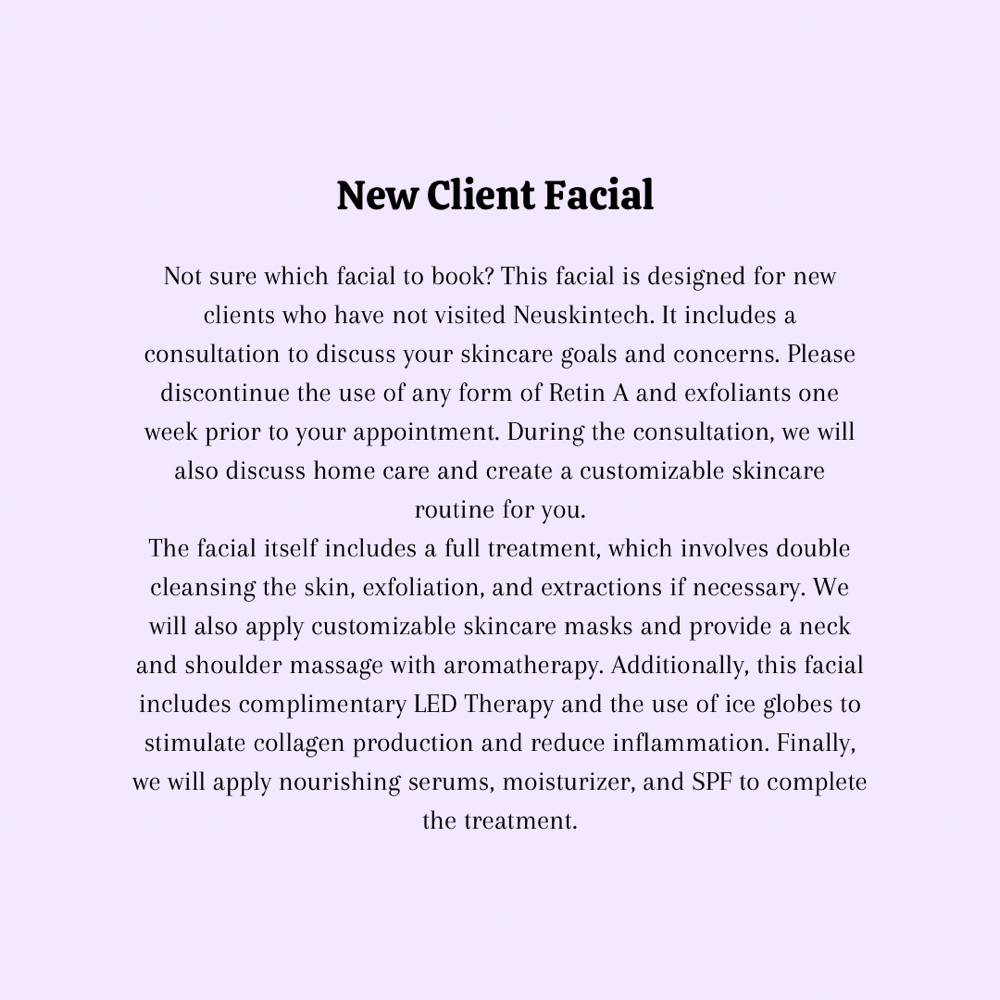 New Client Facial