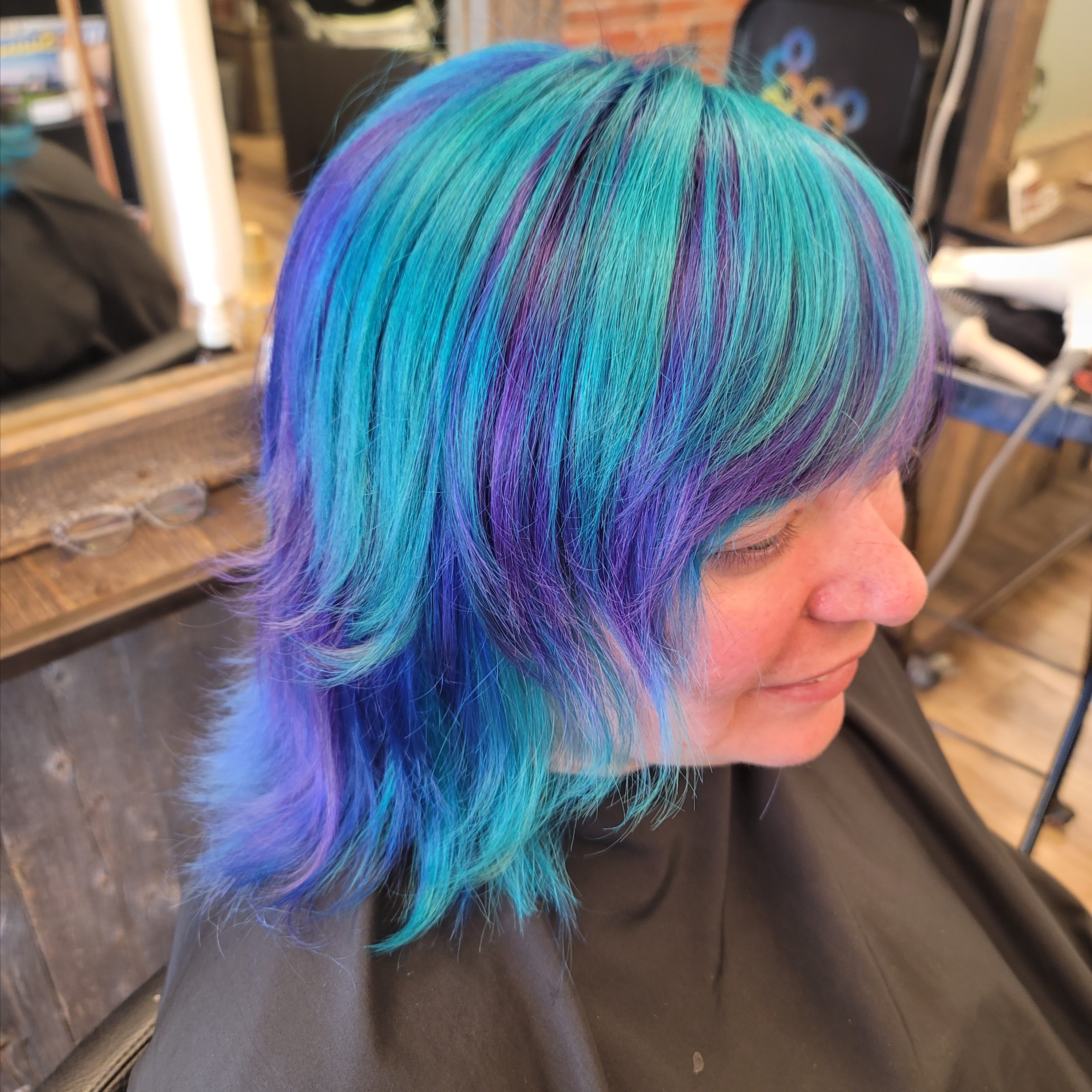 Vivid Color Application at The Hair Ninja Studio in Arvada, CO