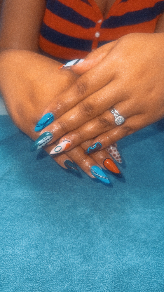 Long Acrylic Fullset at Get Nailed in Ludowici, GA