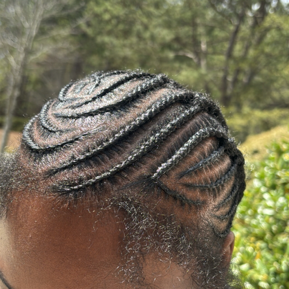 Fulani braids (FRONT PART ONLY) at Knotless By Mya in union city, GA