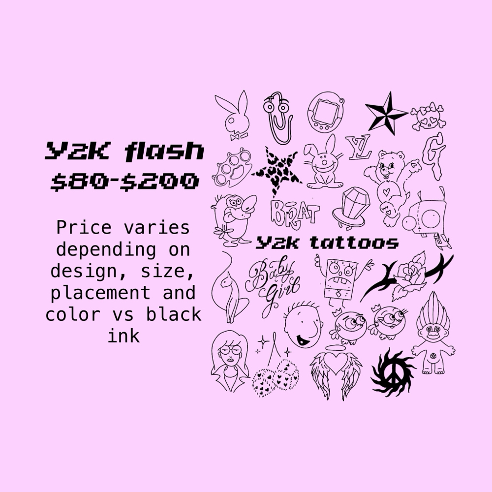 Y2k Flash at Allie Bloom Tattoos in Cary, NC