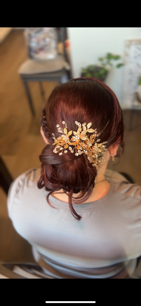 One sided Braid Up Do