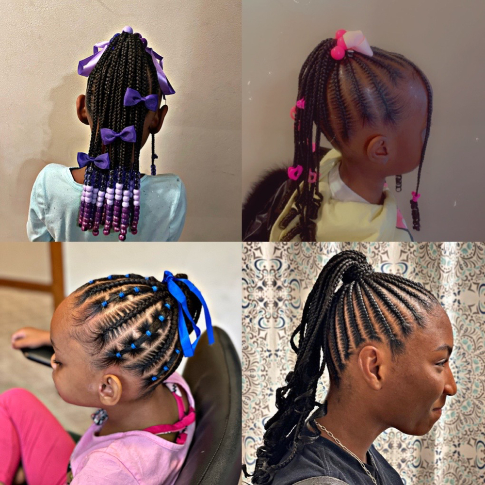 Kids Braided One Ponytail