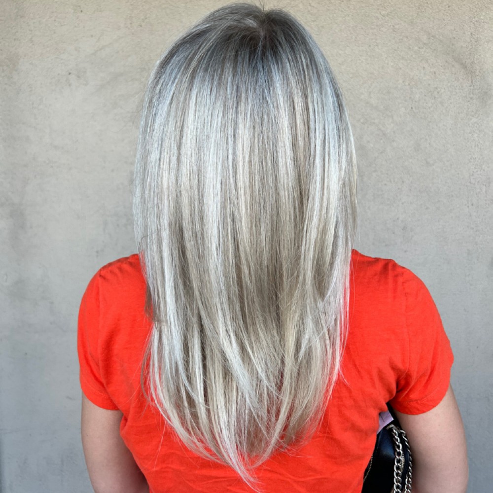 Highlight Touchup With Gloss at Crystal Rose Beauty in Pearland, TX