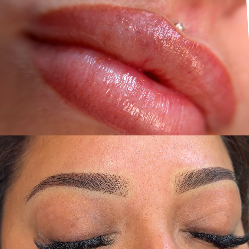 Duo: Eyebrows And Lips