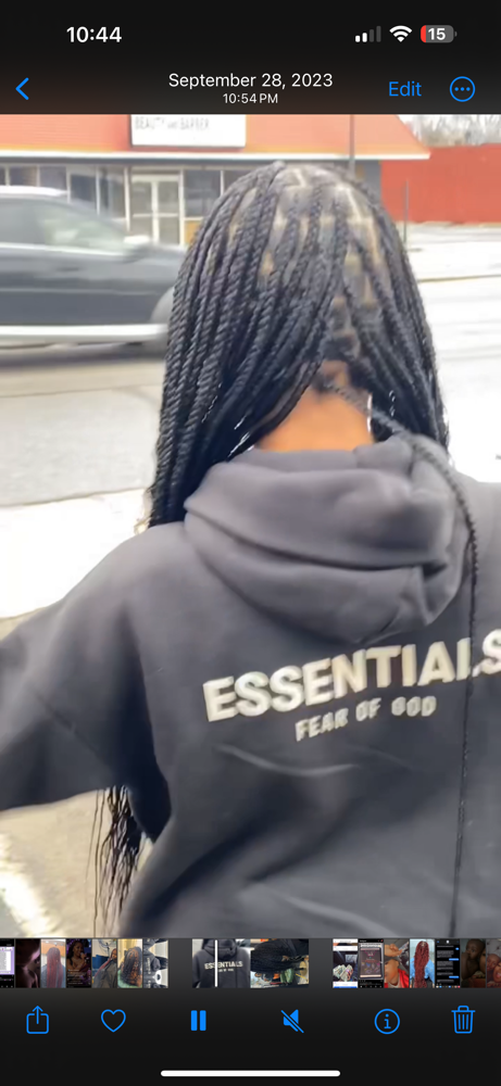 Smedium Knotless Braids