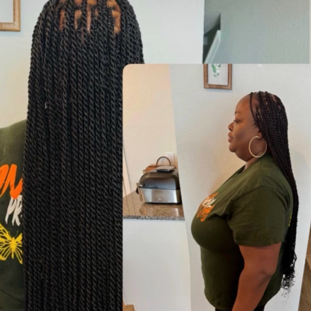 Senegalese knotless Twist (Small) at BRAIDS_BY_ROX in Riverview, FL
