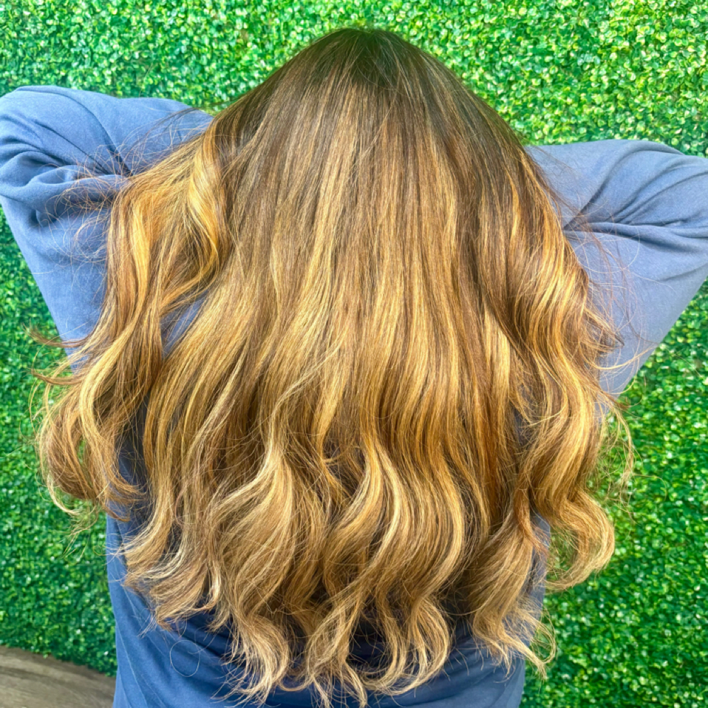 Full Highlight at The Beauties of E at Encore Hair Studio in Long Beach, CA