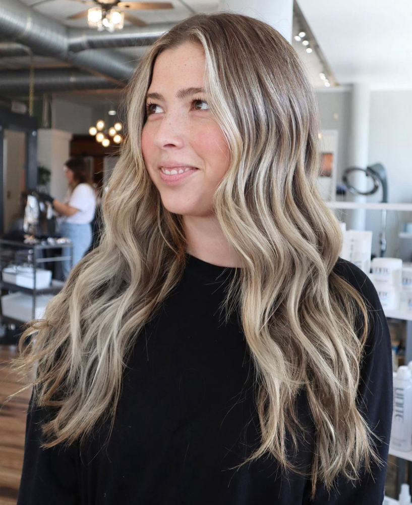 Face Framing Highlights+Base Color at Cove Collective Salon in La Jolla, CA