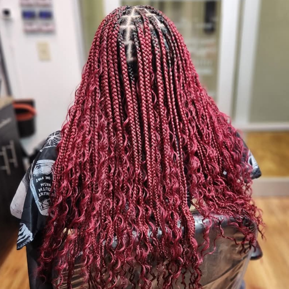 Boho Knotless Braids at Empire Beauty Bar in Cincinnati, OH