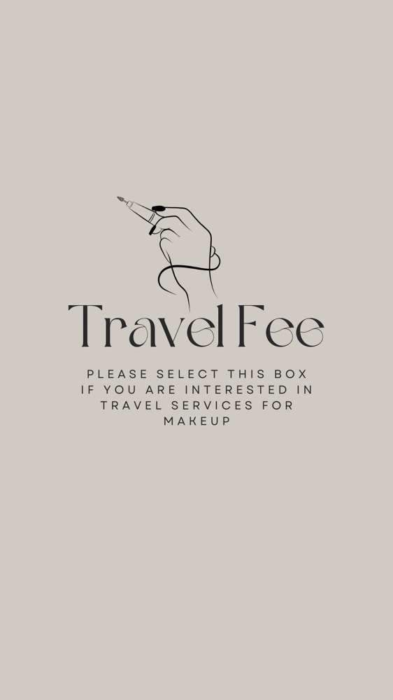 Travel Fee (makeup Only)