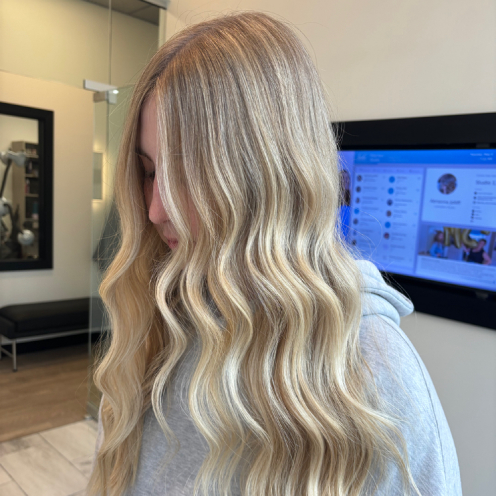 Blonding Transformation, Cut & Dry at Custom Color by Ella in Brighton, MI